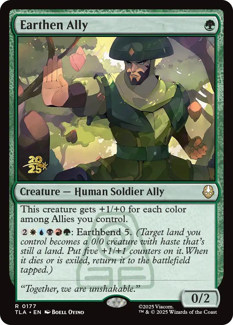 Earthen Ally [Avatar: The Last Airbender Prerelease Cards] | Lots Moore NSW