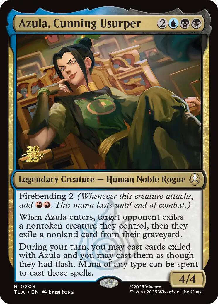 Azula, Cunning Usurper [Avatar: The Last Airbender Prerelease Cards] | Lots Moore NSW