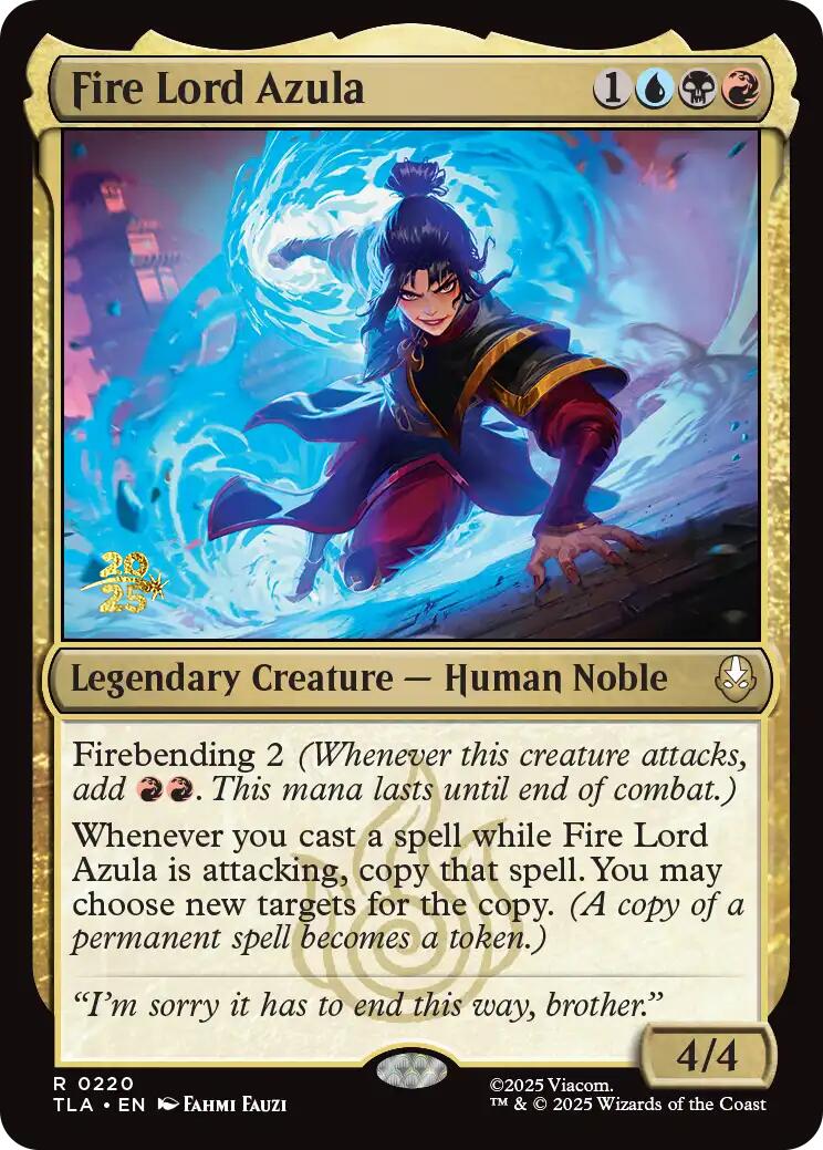 Fire Lord Azula [Avatar: The Last Airbender Prerelease Cards] | Lots Moore NSW