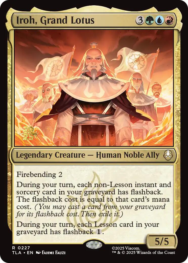 Iroh, Grand Lotus [Avatar: The Last Airbender Prerelease Cards] | Lots Moore NSW
