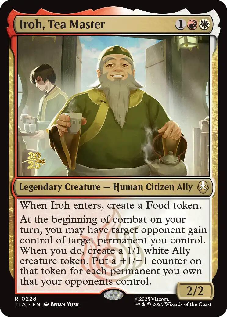 Iroh, Tea Master [Avatar: The Last Airbender Prerelease Cards] | Lots Moore NSW