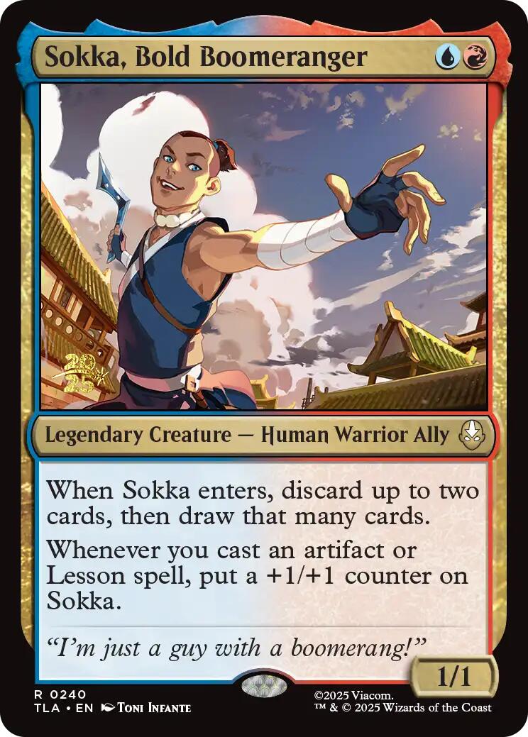 Sokka, Bold Boomeranger [Avatar: The Last Airbender Prerelease Cards] | Lots Moore NSW