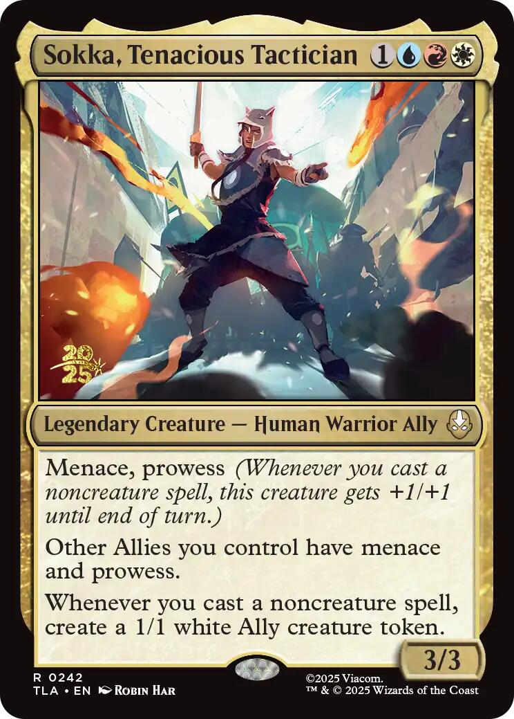 Sokka, Tenacious Tactician [Avatar: The Last Airbender Prerelease Cards] | Lots Moore NSW