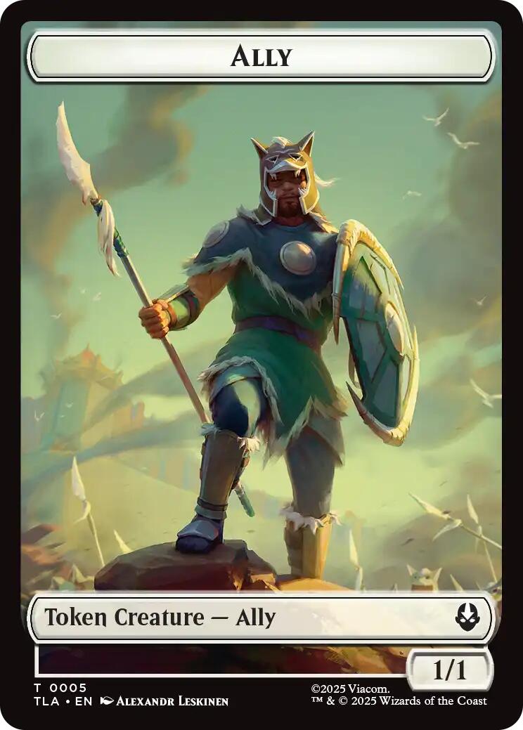 Ally (0005) // Clue (0014) Double-Sided Token [Avatar: The Last Airbender Tokens] | Lots Moore NSW