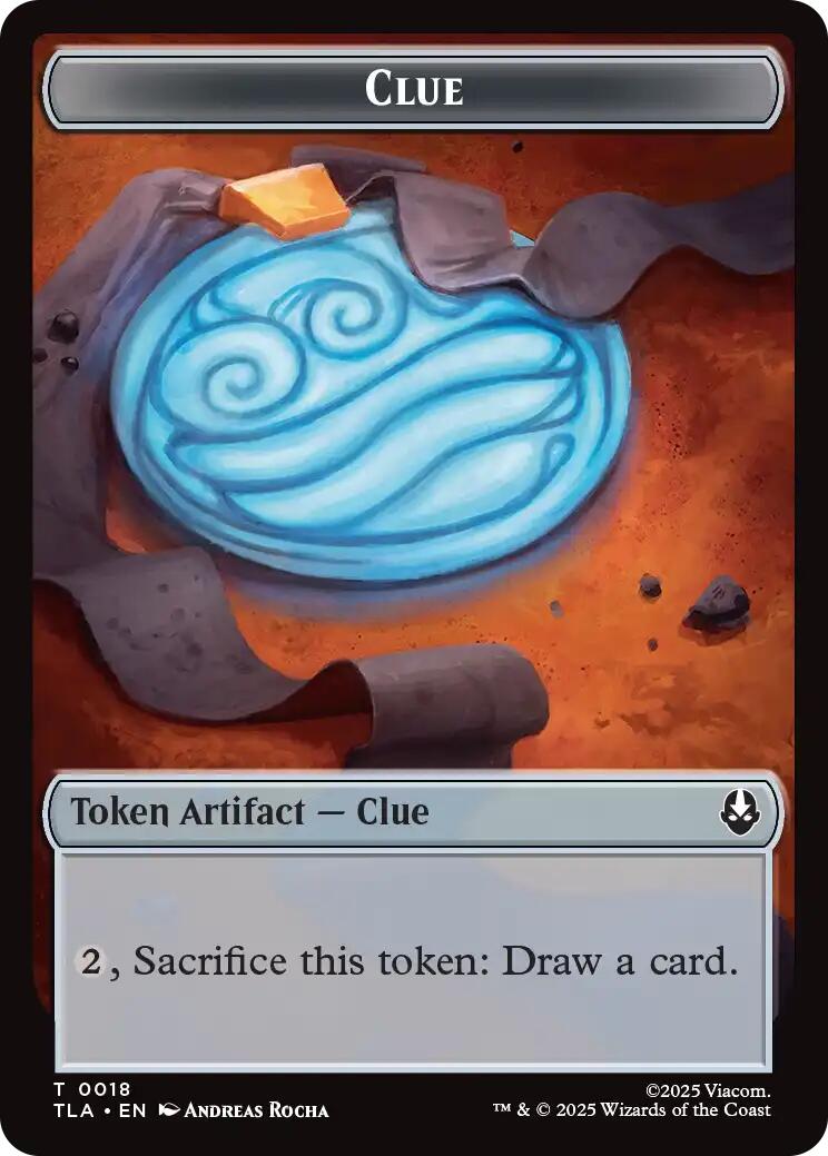 Ally (0007) // Clue (0018) Double-Sided Token [Avatar: The Last Airbender Tokens] | Lots Moore NSW