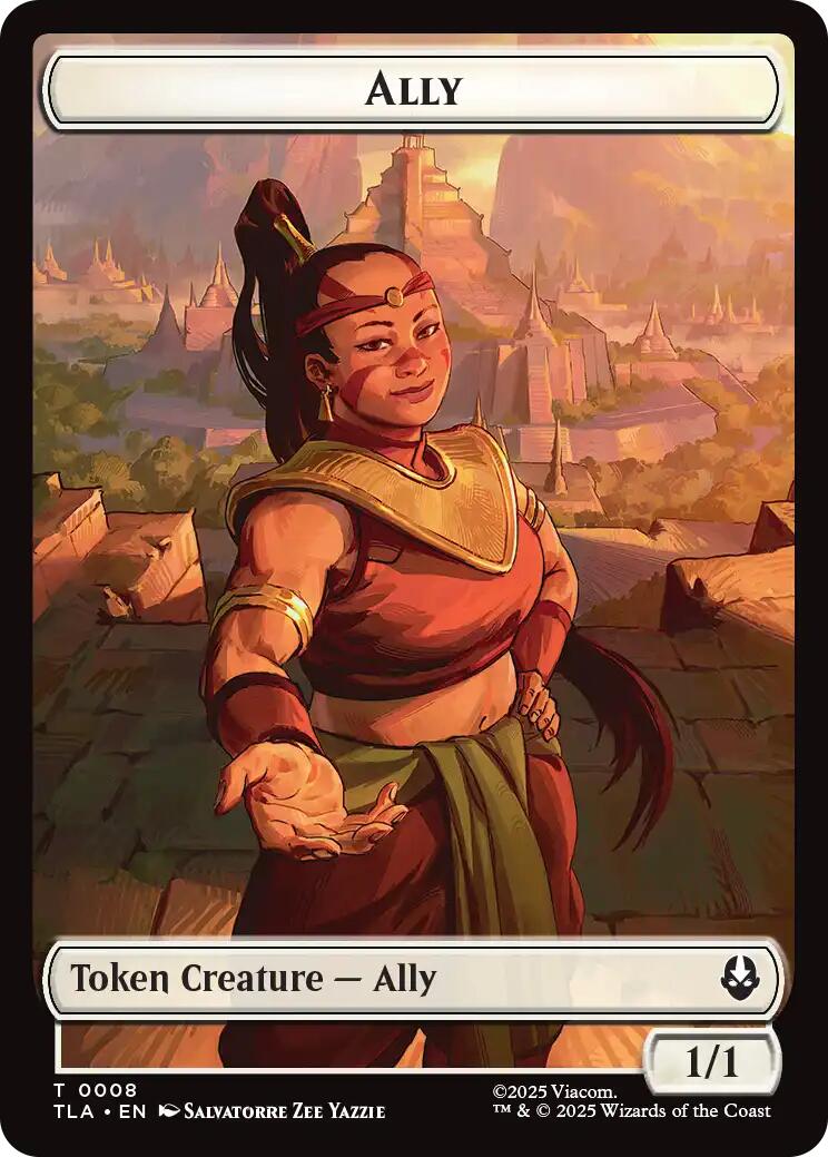 Ally (0008) // Clue (0016) Double-Sided Token [Avatar: The Last Airbender Tokens] | Lots Moore NSW