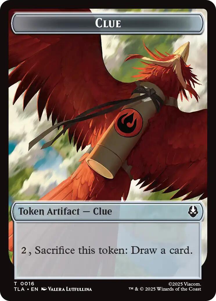 Ally (0008) // Clue (0016) Double-Sided Token [Avatar: The Last Airbender Tokens] | Lots Moore NSW