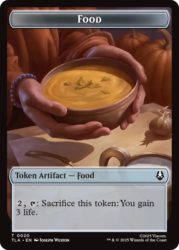 Bear // Food (0020) Double-Sided Token [Avatar: The Last Airbender Tokens] | Lots Moore NSW