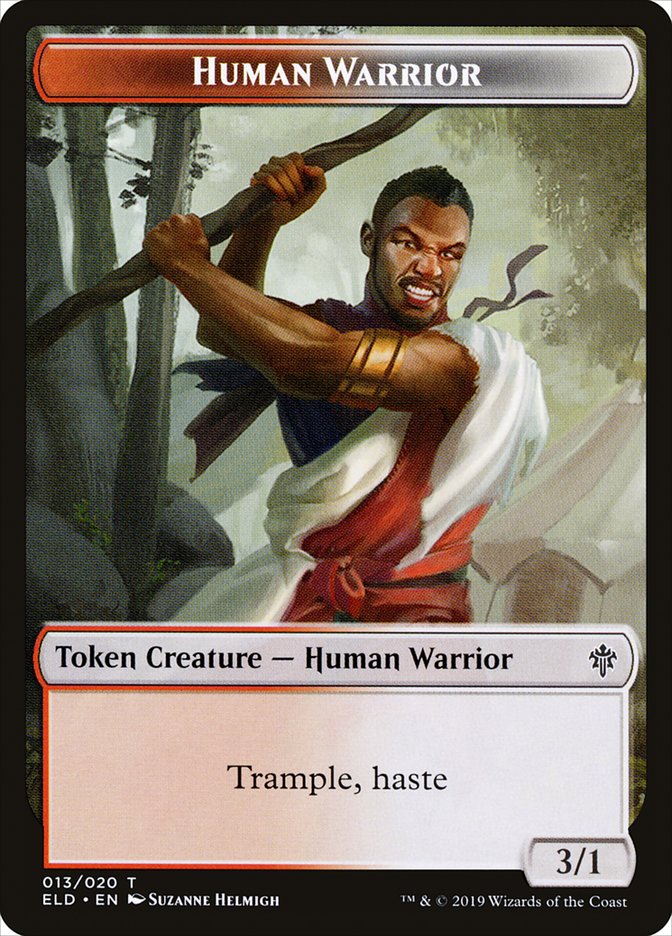 Human Warrior Token [Throne of Eldraine Tokens] | Lots Moore NSW