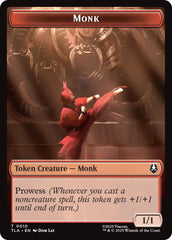 Monk // Clue (0017) Double-Sided Token [Avatar: The Last Airbender Tokens] | Lots Moore NSW