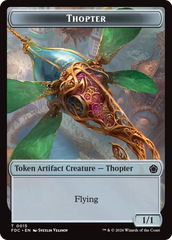 Thopter // Myr Double-Sided Token [Foundations Commander Tokens] | Lots Moore NSW