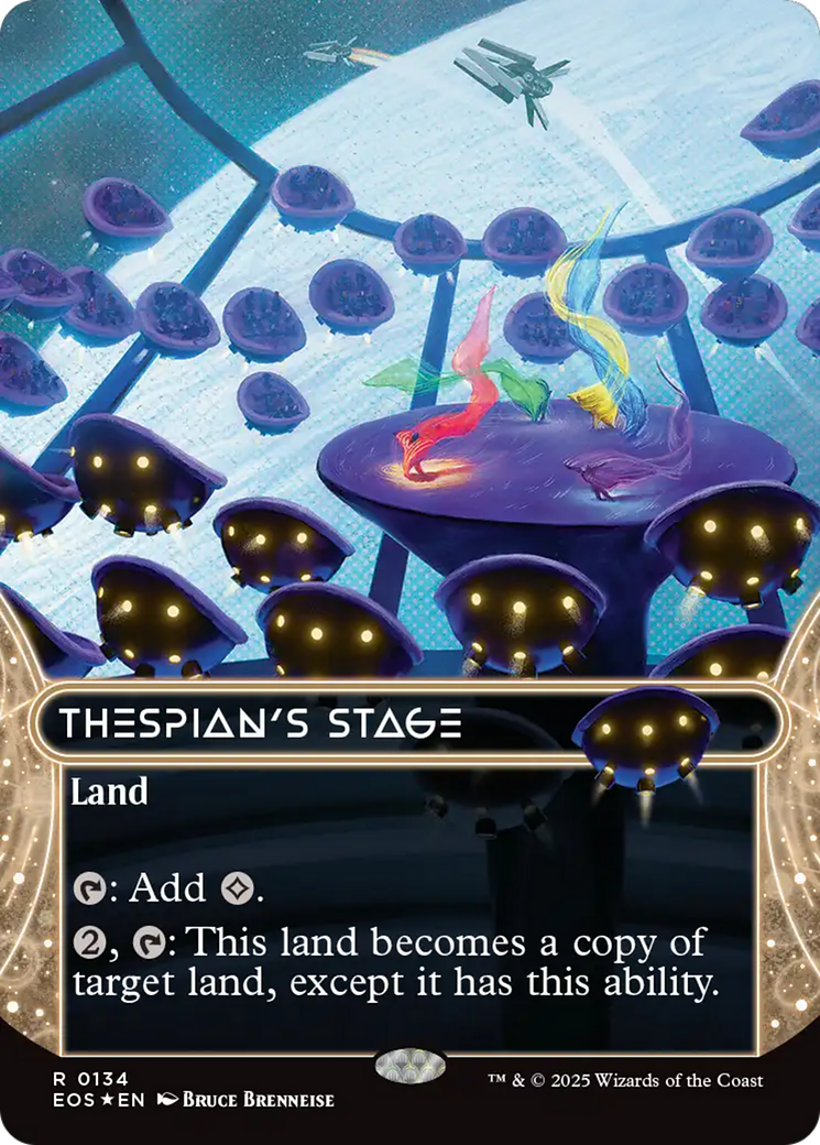 Thespian's Stage (0134) (Borderless) (Galaxy Foil) [Edge of Eternities: Stellar Sights] | Lots Moore NSW