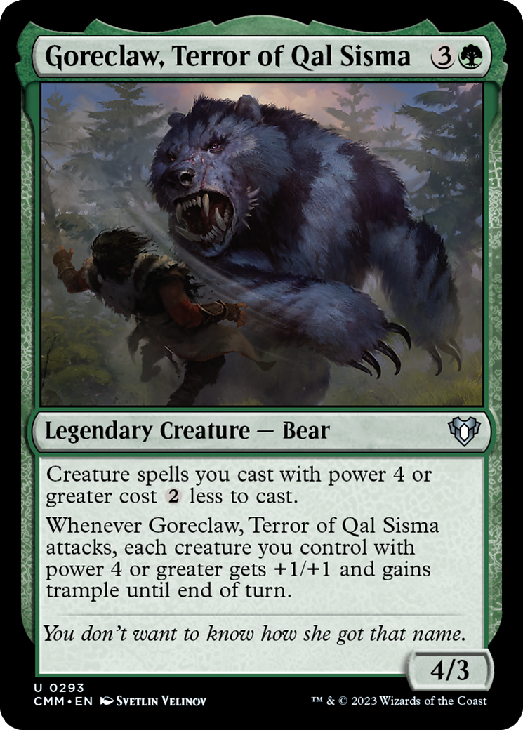 Goreclaw, Terror of Qal Sisma [Commander Masters] | Lots Moore NSW