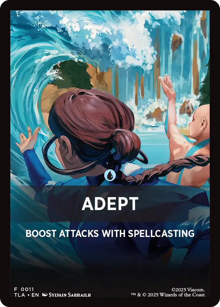 Adept Theme Card [Avatar: The Last Airbender Tokens] | Lots Moore NSW