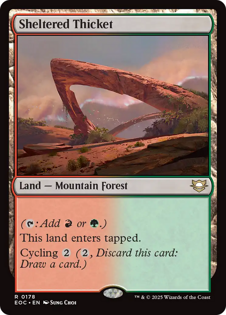 Sheltered Thicket [Edge of Eternities Commander] | Lots Moore NSW