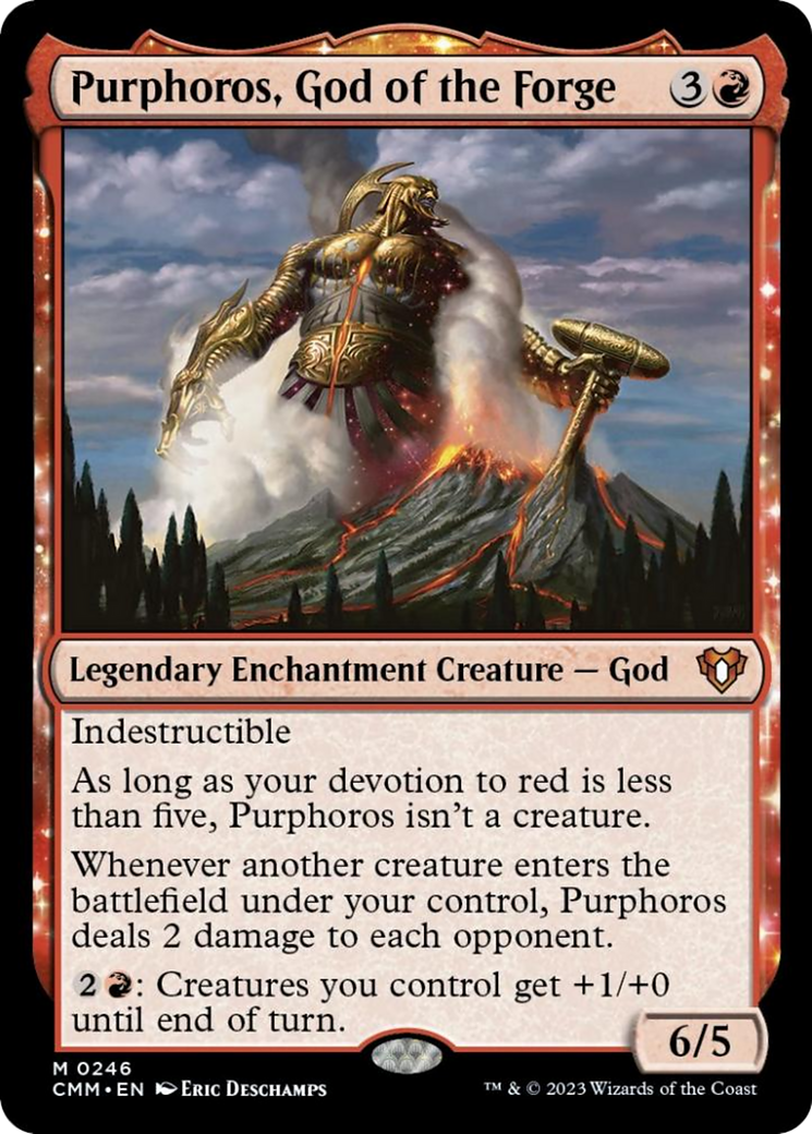 Purphoros, God of the Forge [Commander Masters] | Lots Moore NSW