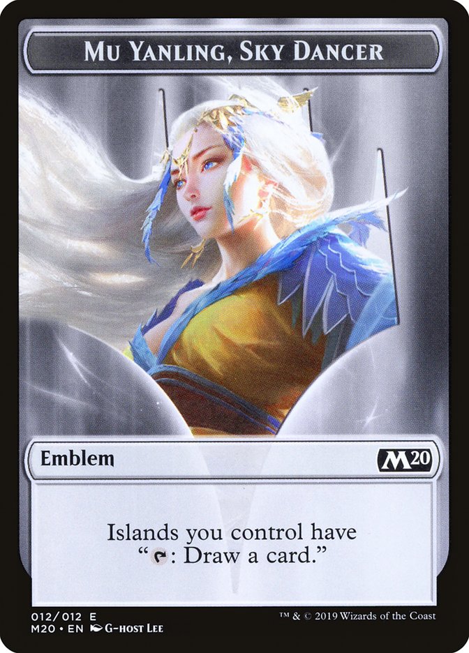 Mu Yanling, Sky Dancer Emblem [Core Set 2020 Tokens] | Lots Moore NSW