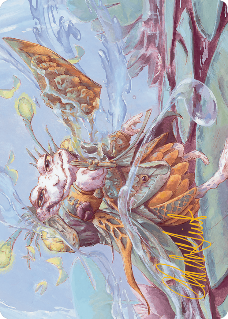 Glarb, Calamity's Augur Art Card (Gold-Stamped Signature) [Bloomburrow Art Series] | Lots Moore NSW