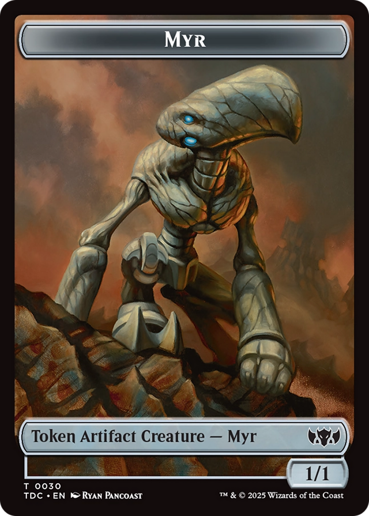 Snake // Myr Double-Sided Token [Tarkir: Dragonstorm Commander Tokens] | Lots Moore NSW