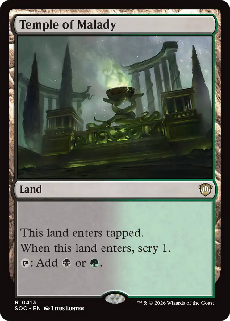 Temple of Malady [Secrets of Strixhaven Commander] | Lots Moore NSW