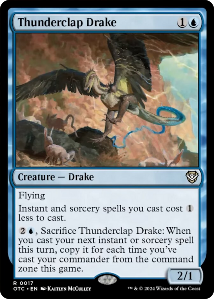 Thunderclap Drake [Outlaws of Thunder Junction Commander] | Lots Moore NSW