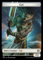 Phyrexian Mite (011) // Cat Double-Sided Token [Phyrexia: All Will Be One Tokens] | Lots Moore NSW