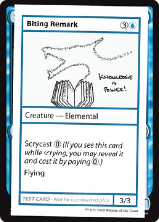 Biting Remark (2021 Edition) [Mystery Booster Playtest Cards] | Lots Moore NSW