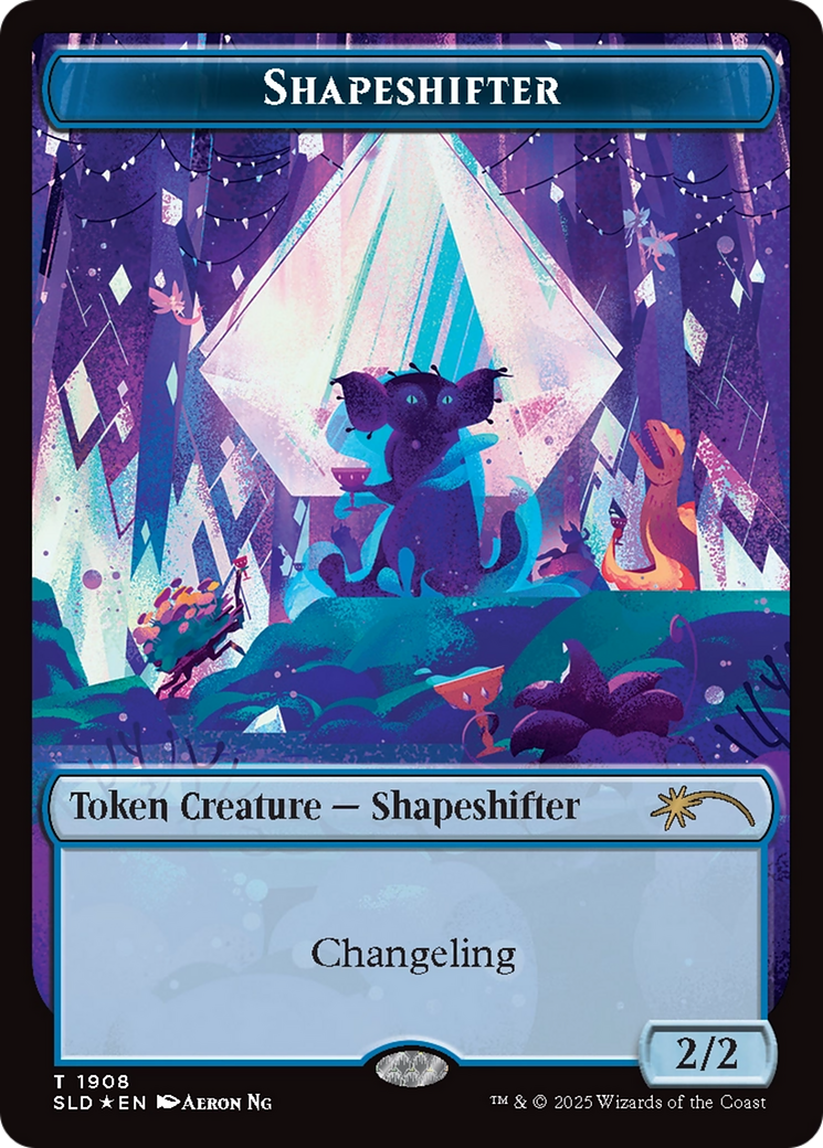 Shapeshifter Token (1908) (Double Rainbow Foil) [Secret Lair Drop Series] | Lots Moore NSW
