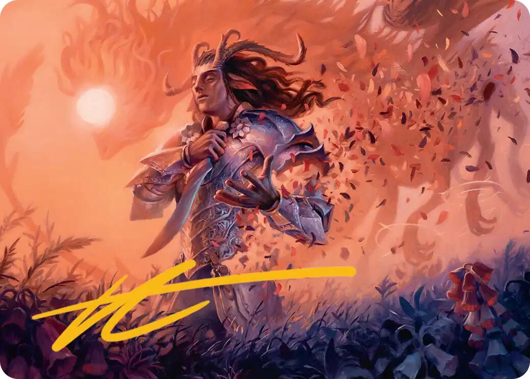 Rhys, the Evermore Art Card (Gold-Stamped Signature) [Lorwyn Eclipsed Art Series] | Lots Moore NSW
