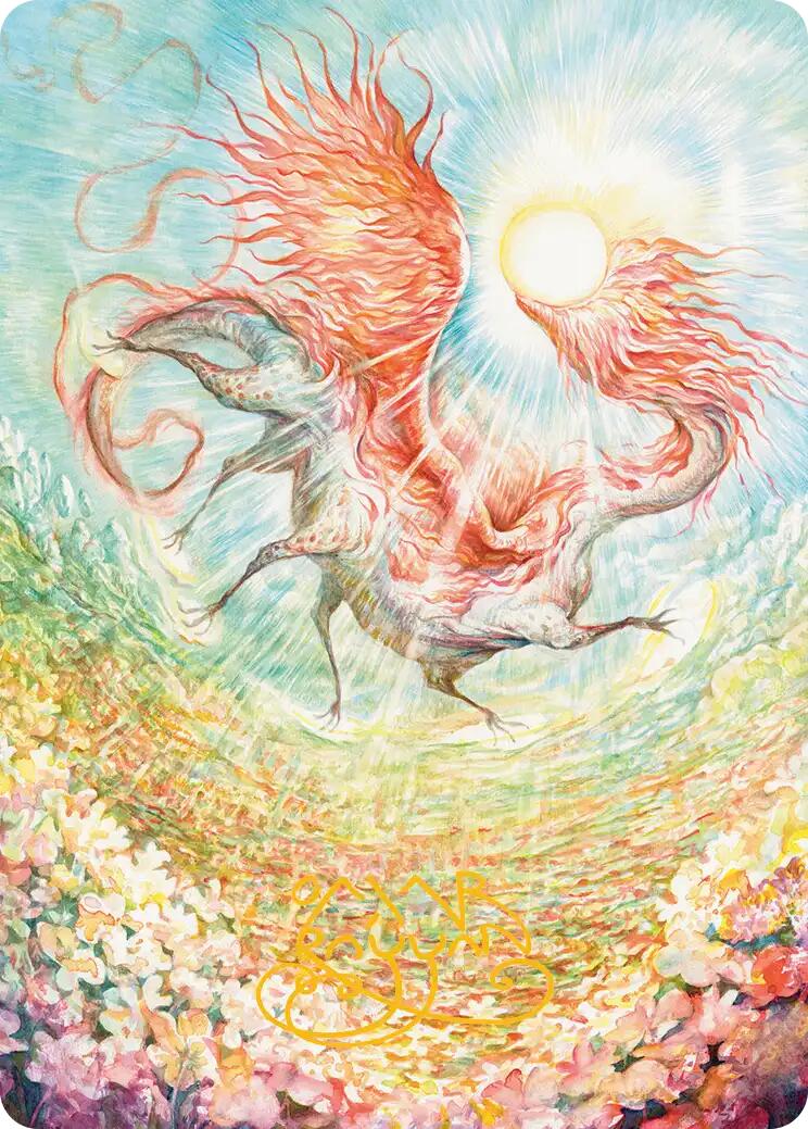 Eirdu, Carrier of Dawn Art Card (Gold-Stamped Signature) [Lorwyn Eclipsed Art Series] | Lots Moore NSW