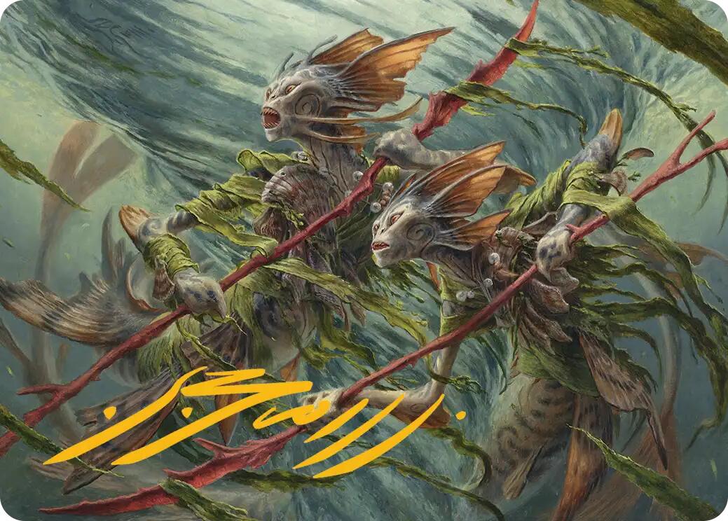 Champions of the Shoal Art Card (Gold-Stamped Signature) [Lorwyn Eclipsed Art Series] | Lots Moore NSW