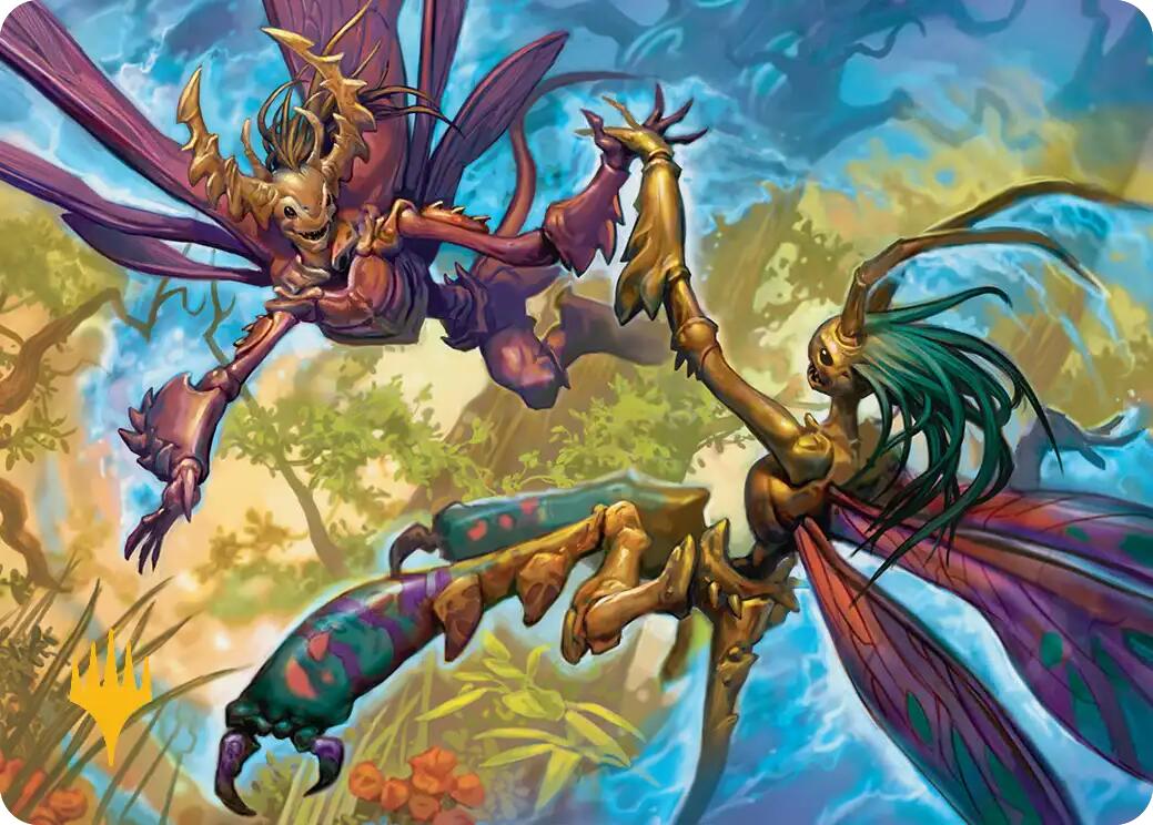 Illusion Spinners Art Card (Gold-Stamped Planeswalker Symbol) [Lorwyn Eclipsed Art Series] | Lots Moore NSW