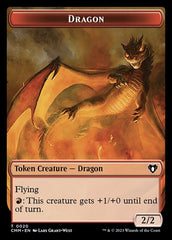 Clue // Dragon (0020) Double-Sided Token [Commander Masters Tokens] | Lots Moore NSW