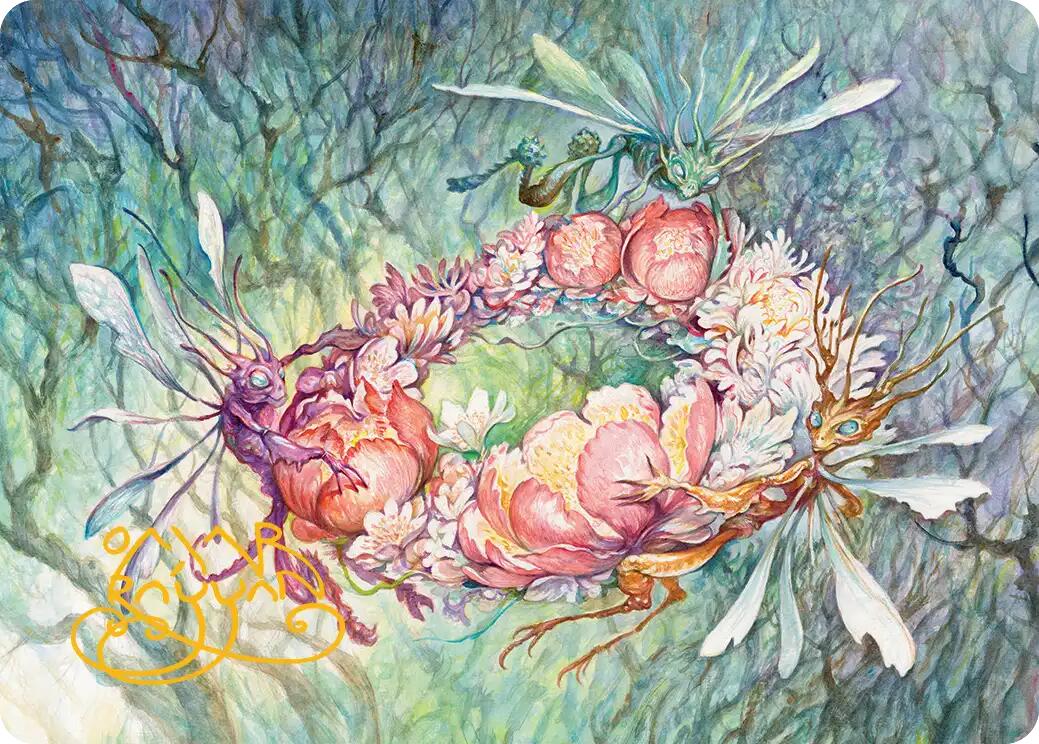 Grave Venerations Art Card (Gold-Stamped Signature) [Lorwyn Eclipsed Art Series] | Lots Moore NSW