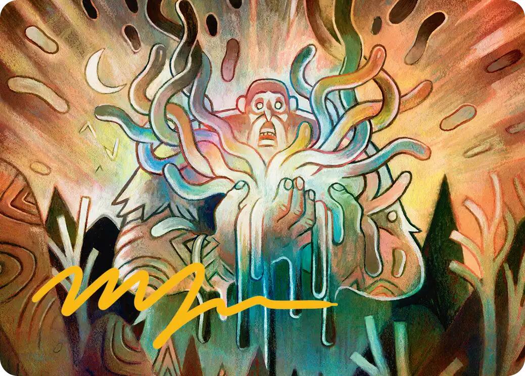 Aurora Awakener Art Card (40/54) (Gold-Stamped Signature) [Lorwyn Eclipsed Art Series] | Lots Moore NSW