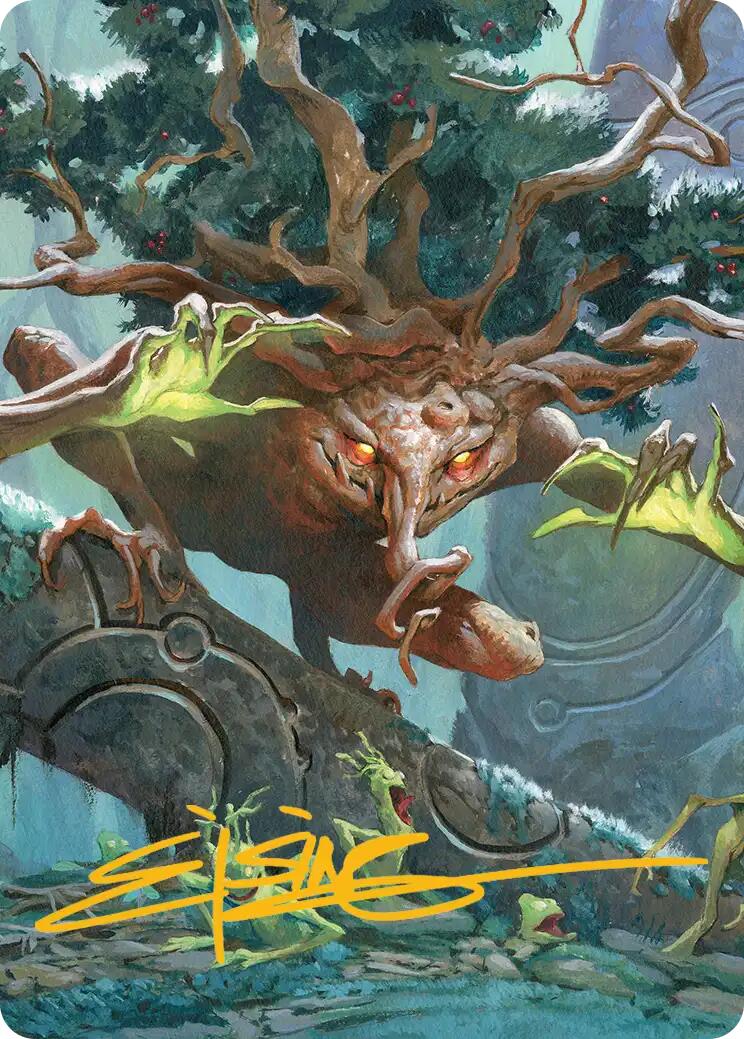 Ferrafor, Young Yew Art Card (Gold-Stamped Signature) [Lorwyn Eclipsed Art Series] | Lots Moore NSW