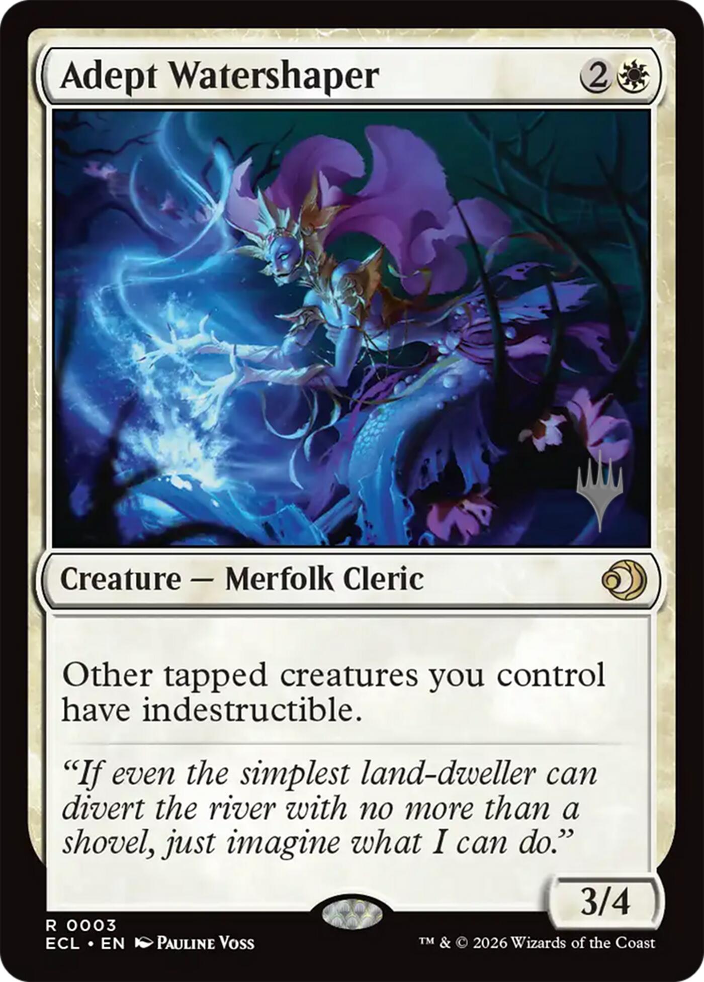 Adept Watershaper [Lorwyn Eclipsed Promos] | Lots Moore NSW