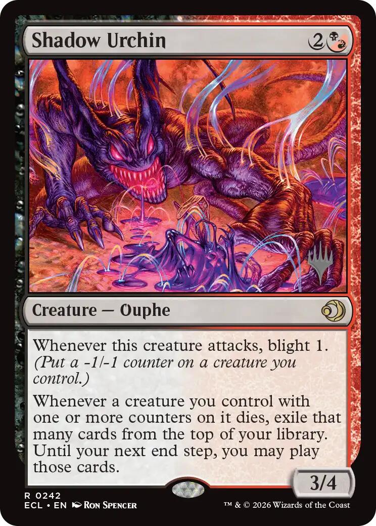 Shadow Urchin [Lorwyn Eclipsed Promos] | Lots Moore NSW