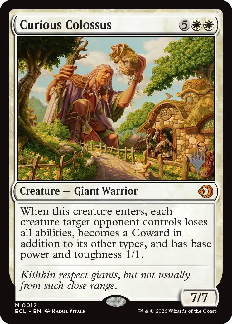 Curious Colossus [Lorwyn Eclipsed Promos] | Lots Moore NSW