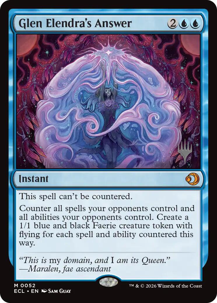 Glen Elendra's Answer [Lorwyn Eclipsed Promos] | Lots Moore NSW