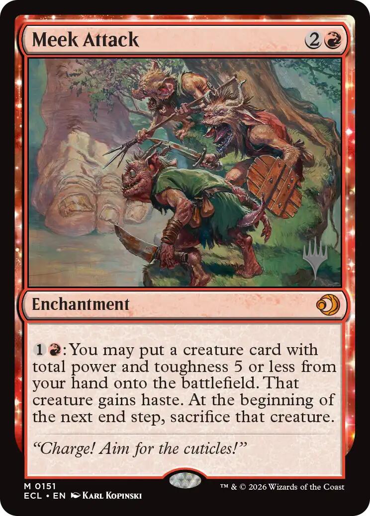Meek Attack [Lorwyn Eclipsed Promos] | Lots Moore NSW