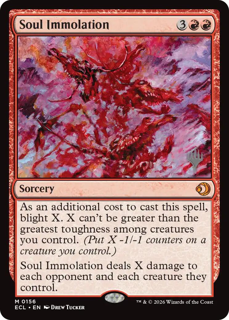 Soul Immolation [Lorwyn Eclipsed Promos] | Lots Moore NSW