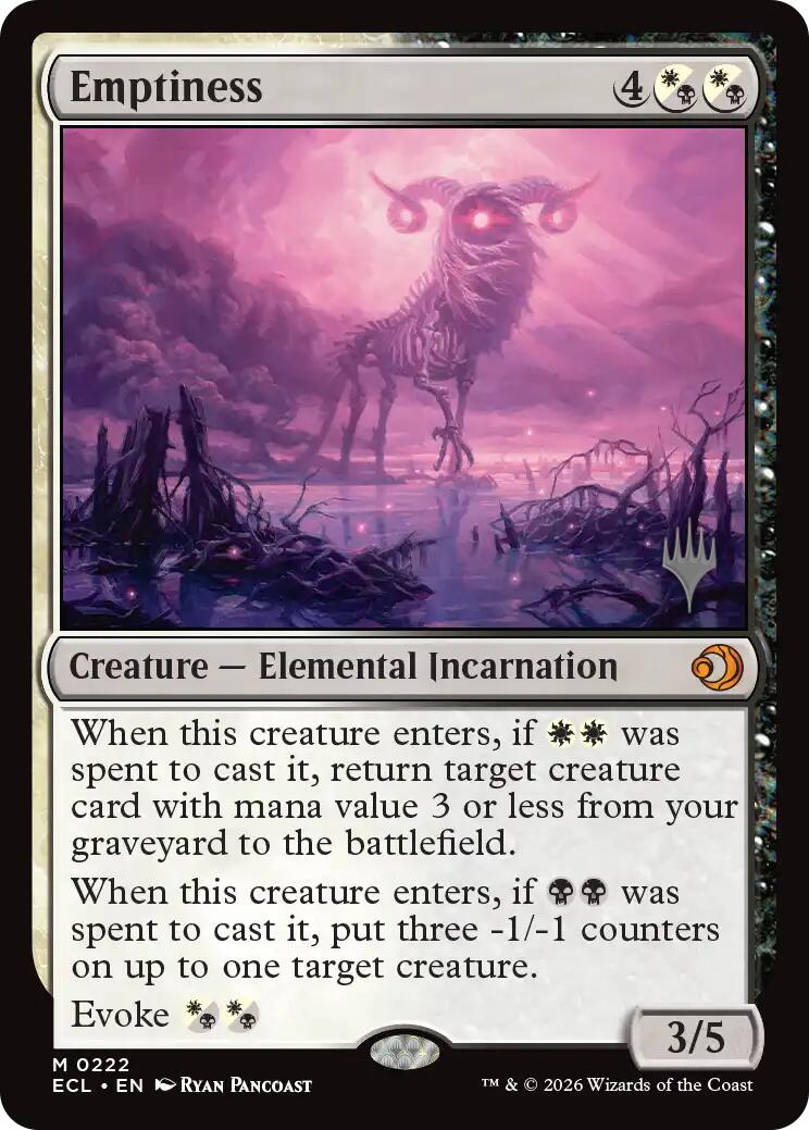 Emptiness [Lorwyn Eclipsed Promos] | Lots Moore NSW