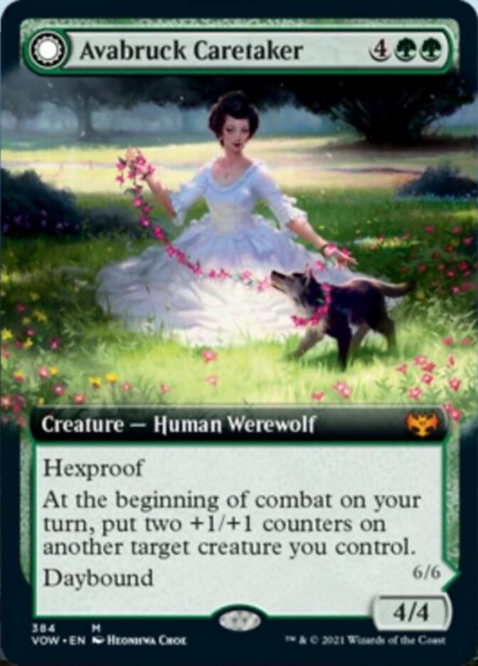 Avabruck Caretaker // Hollowhenge Huntmaster (Extended Art) [Innistrad: Crimson Vow] | Lots Moore NSW
