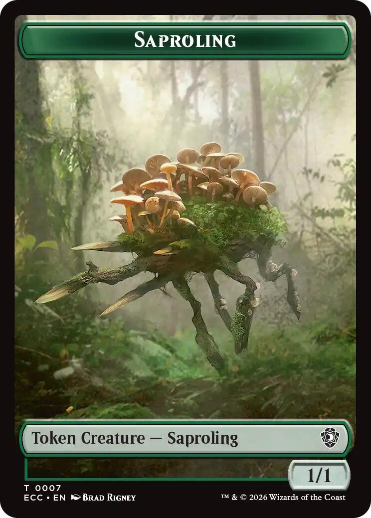 Saproling // Poison Counter Double-Sided Token [Lorwyn Eclipsed Tokens] | Lots Moore NSW