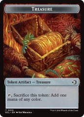 Scarecrow // Treasure Double-Sided Token [Lorwyn Eclipsed Tokens] | Lots Moore NSW