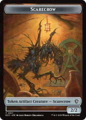 Scarecrow // Treasure Double-Sided Token [Lorwyn Eclipsed Tokens] | Lots Moore NSW