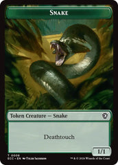 Snake // Scarecrow Double-Sided Token [Lorwyn Eclipsed Tokens] | Lots Moore NSW