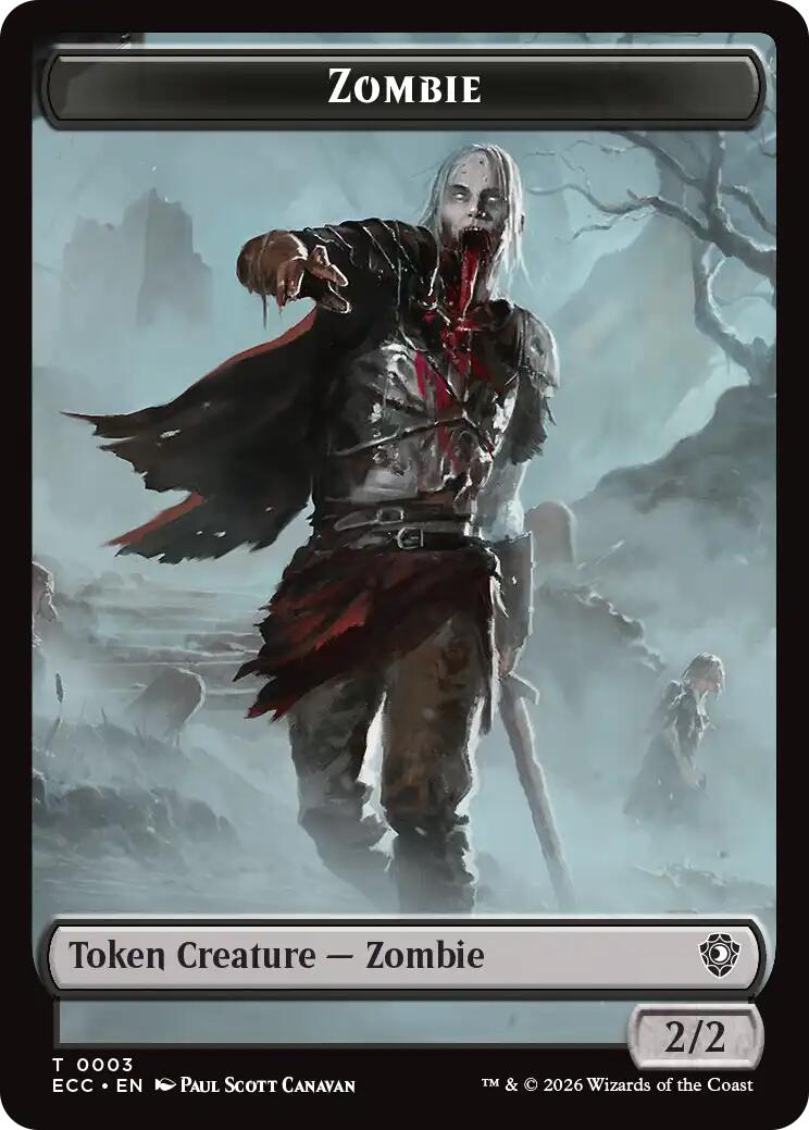 Zombie // Snake Double-Sided Token [Lorwyn Eclipsed Tokens] | Lots Moore NSW