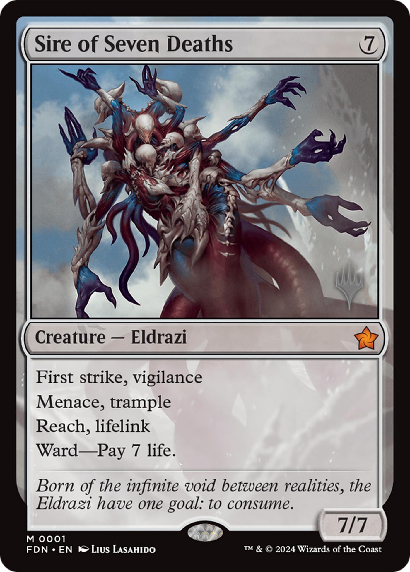 Sire of Seven Deaths [Lorwyn Eclipsed Promos] | Lots Moore NSW